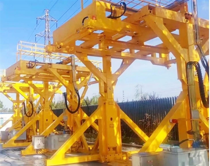 Container Tilter for grain depot